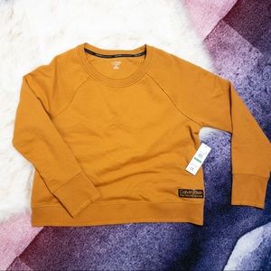 Calvin Klein Performance Mustard Yellow Sweatshirt